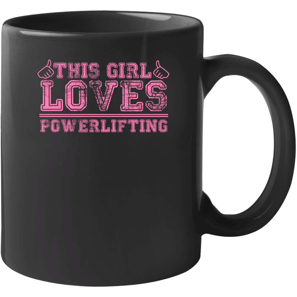 This Girl Thumbs Powerlifting Favorite Sport Mug
