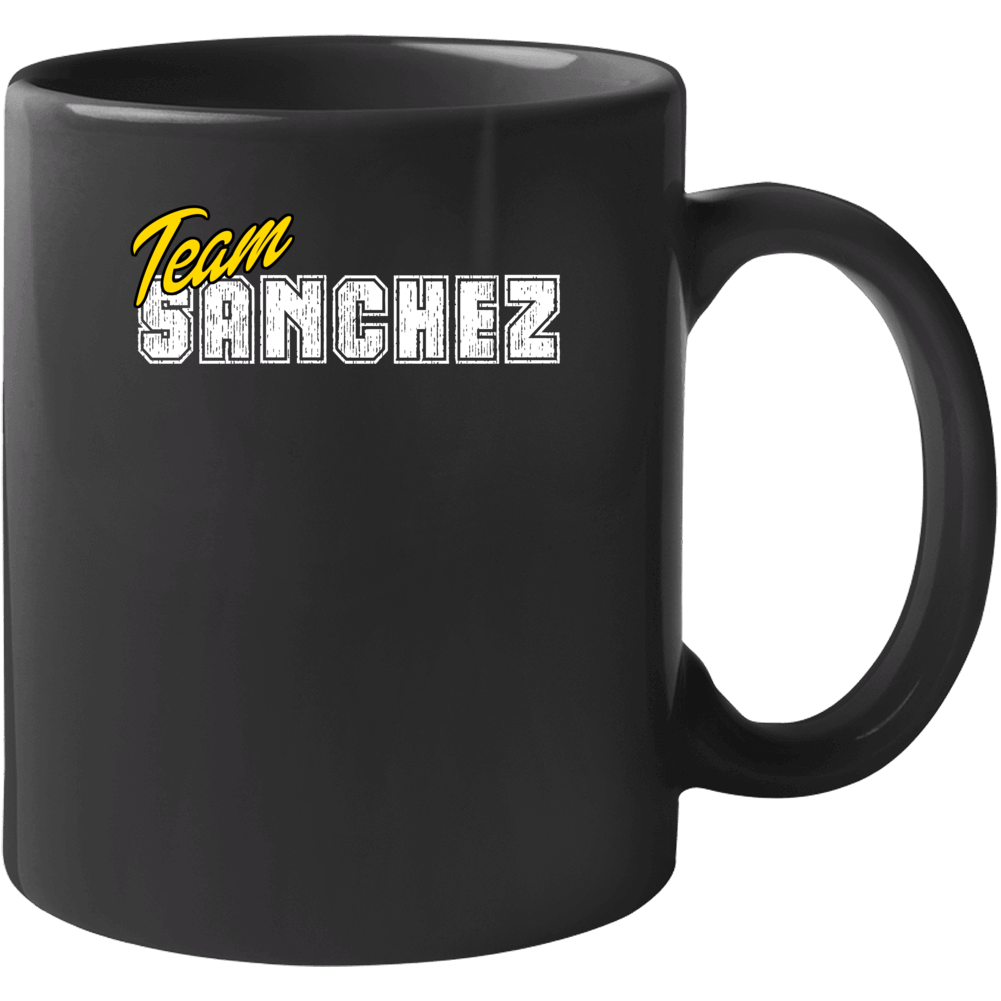 Team Sanchez Cool Custom Family Sports Last Name Reunion Mug