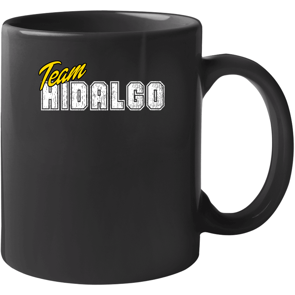 Team Hidalgo Cool Custom Family Sports Last Name Reunion Mug