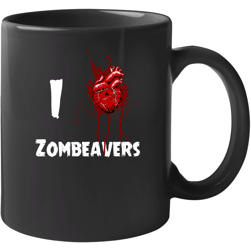 I Heart Love Zombeavers Bloody Horror Movie Mug I Heart Love Zombeavers Bloody Horror Movie Mug