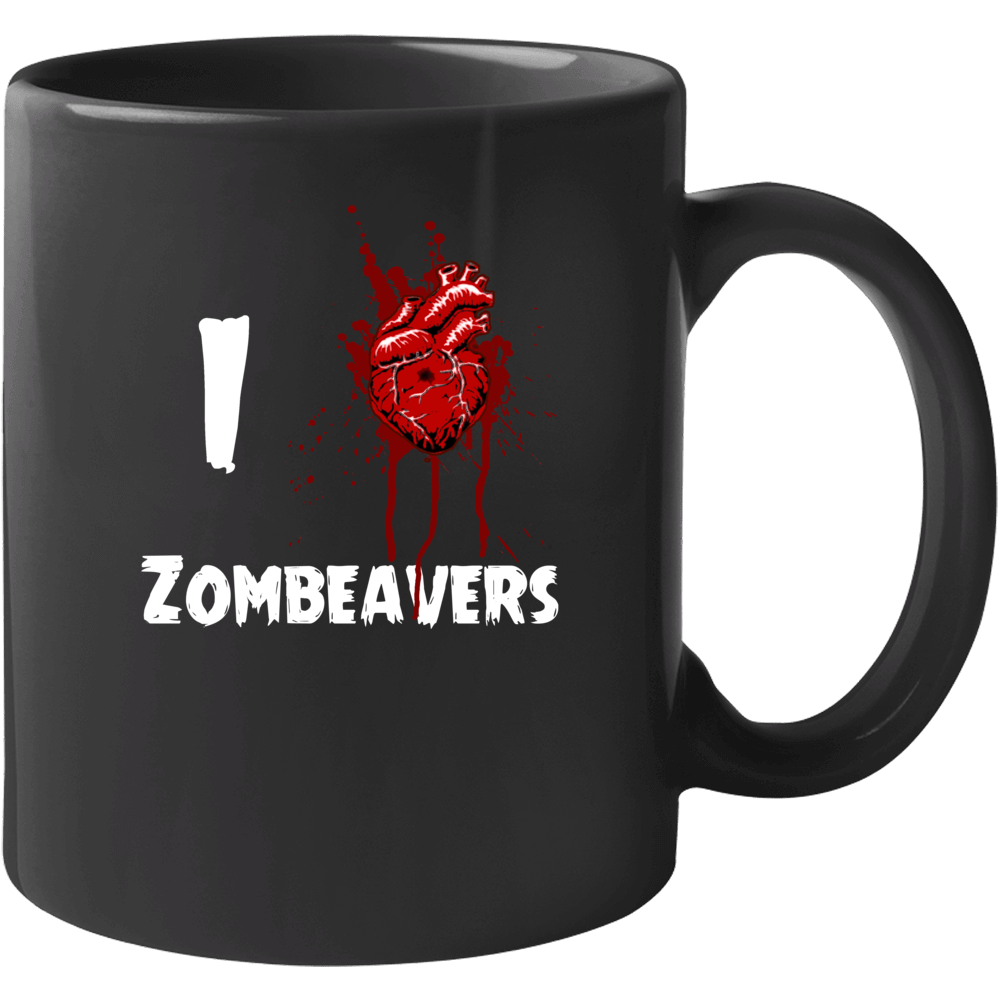 I Heart Love Zombeavers Bloody Horror Movie Mug