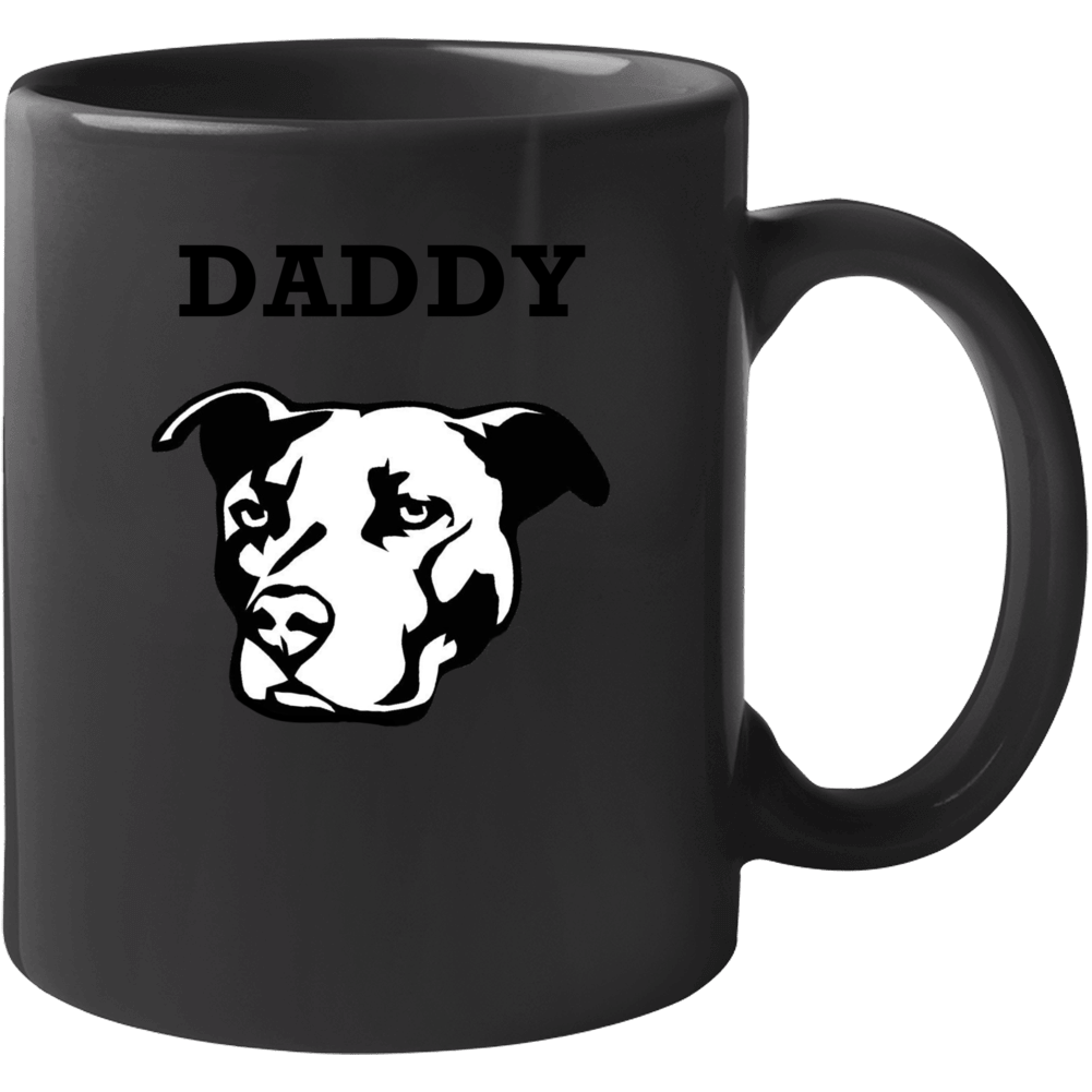Daddy Pitbull Big Head Pet Best Friend  Lover Mug