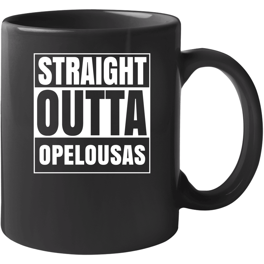 Straight Outta Opelousas Louisiana City Parody Mug