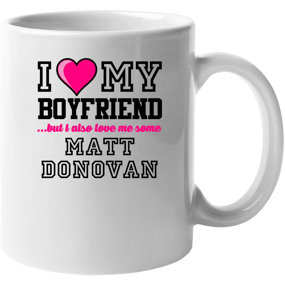 Love My Boyfriend Matt Donovan New York Hockey Player Fan Mug Love My Boyfriend Matt Donovan New York Hockey Player Fan Mug