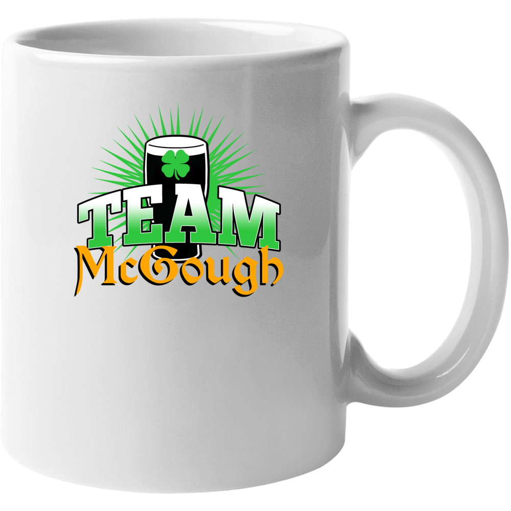 Mcgough Team Last Name Custom Beer Drinking St Patricks Day Party Mug