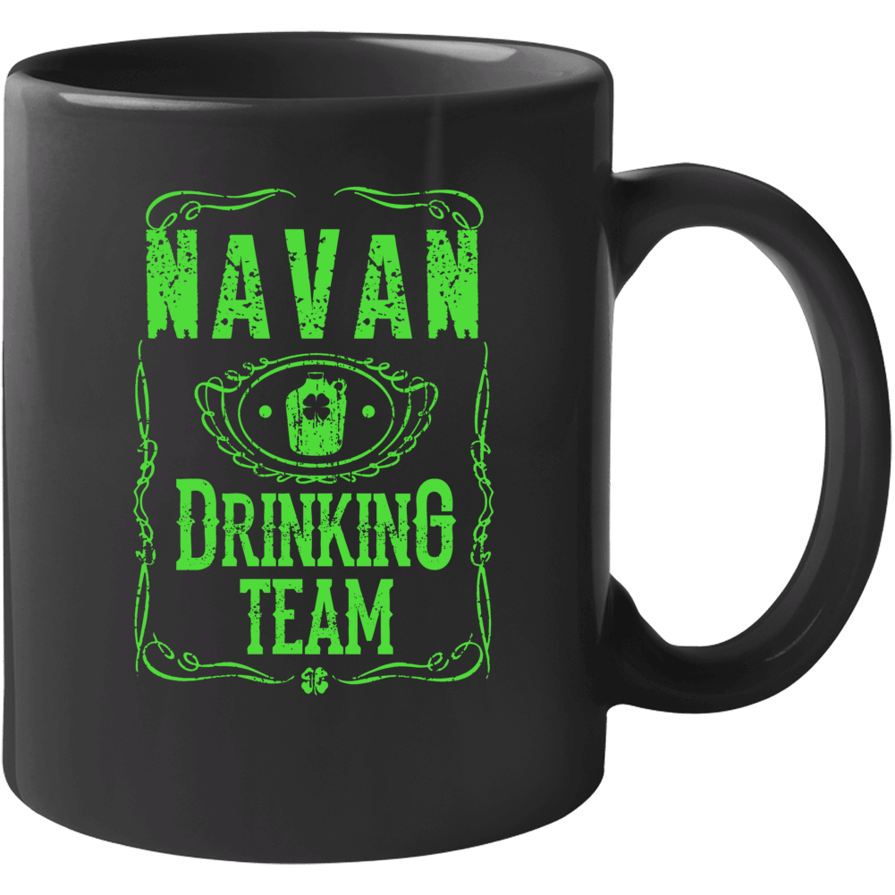 Navan Irish Drinking Team Whiskey Beer Custom Last Name St Patricks Da