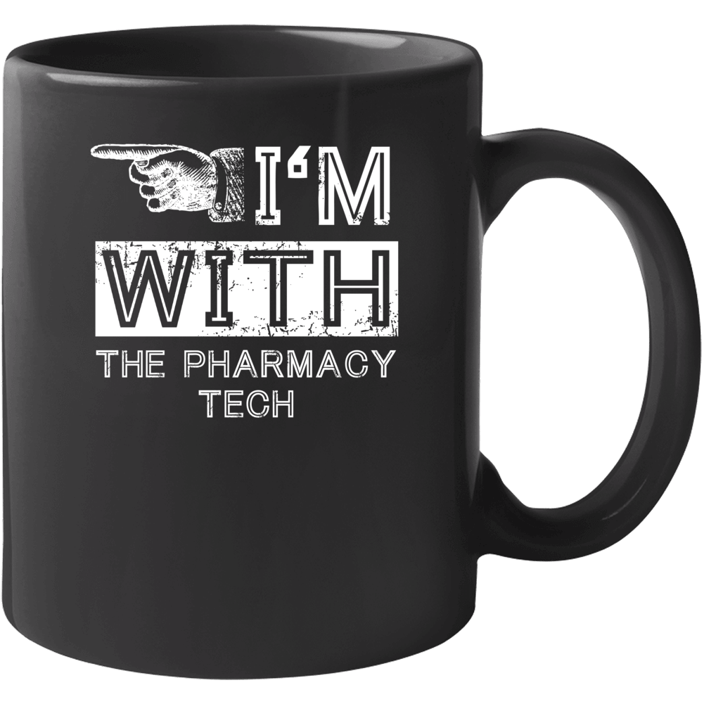 Im With The Pharmacy Tech Left Occupation Mug Im With The Pharmacy Tech Left Occupation Mug