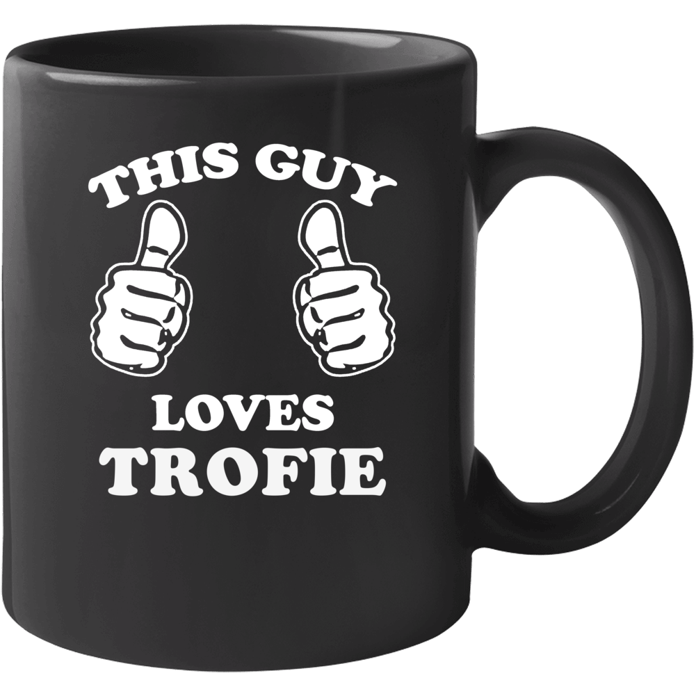 This Guy Loves Trofie Fun Retro Favorite Food Mug This Guy Loves Trofie Fun Retro Favorite Food Mug