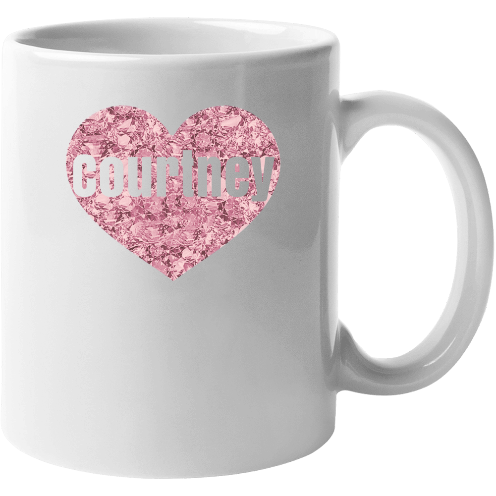 Courtney Love Heart Trending Custom Name Diamond Look Valentines Gift Courtney Love Heart Trending Custom Name Diamond Look Valentines Gift