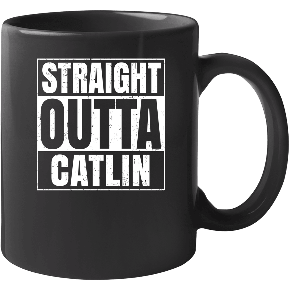 Straight Outta Catlin Illinois City Compton Parody Grunge Mug Straight Outta Catlin Illinois City Compton Parody Grunge Mug