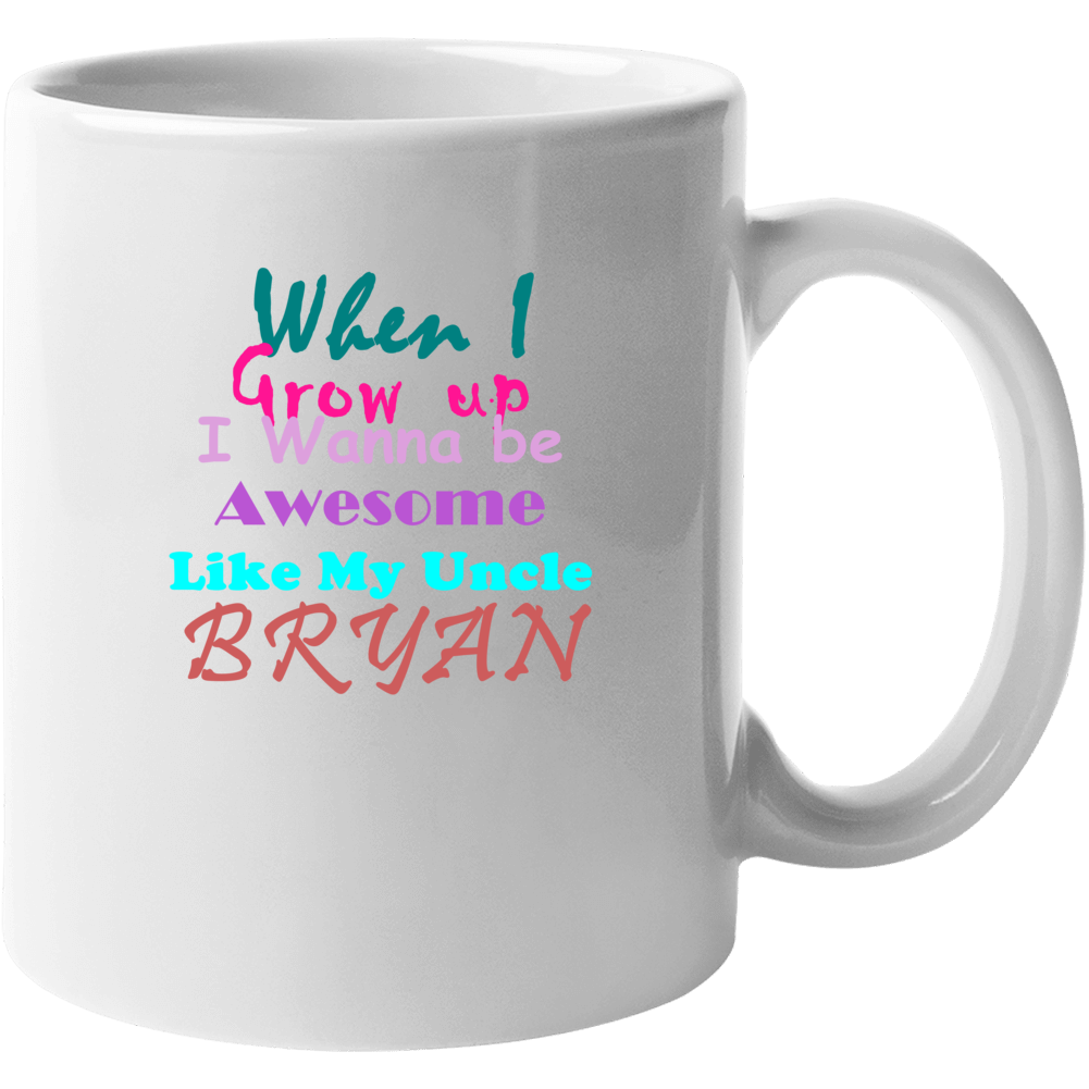 Bryan Awesome Uncle Newborn Bodysuit Funny Mug Bryan Awesome Uncle Newborn Bodysuit Funny Mug