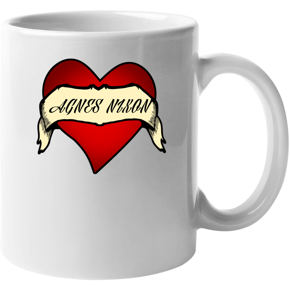 Agnes Nixon Heart Tattoo Television Hall Of Fame Mug Agnes Nixon Heart Tattoo Television Hall Of Fame Mug