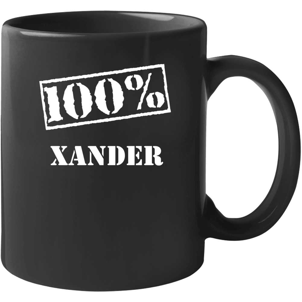 Xander One Hundred Percent Stamp Trendy Best Father's Day Gift Mug Xander One Hundred Percent Stamp Trendy Best Father's Day Gift Mug