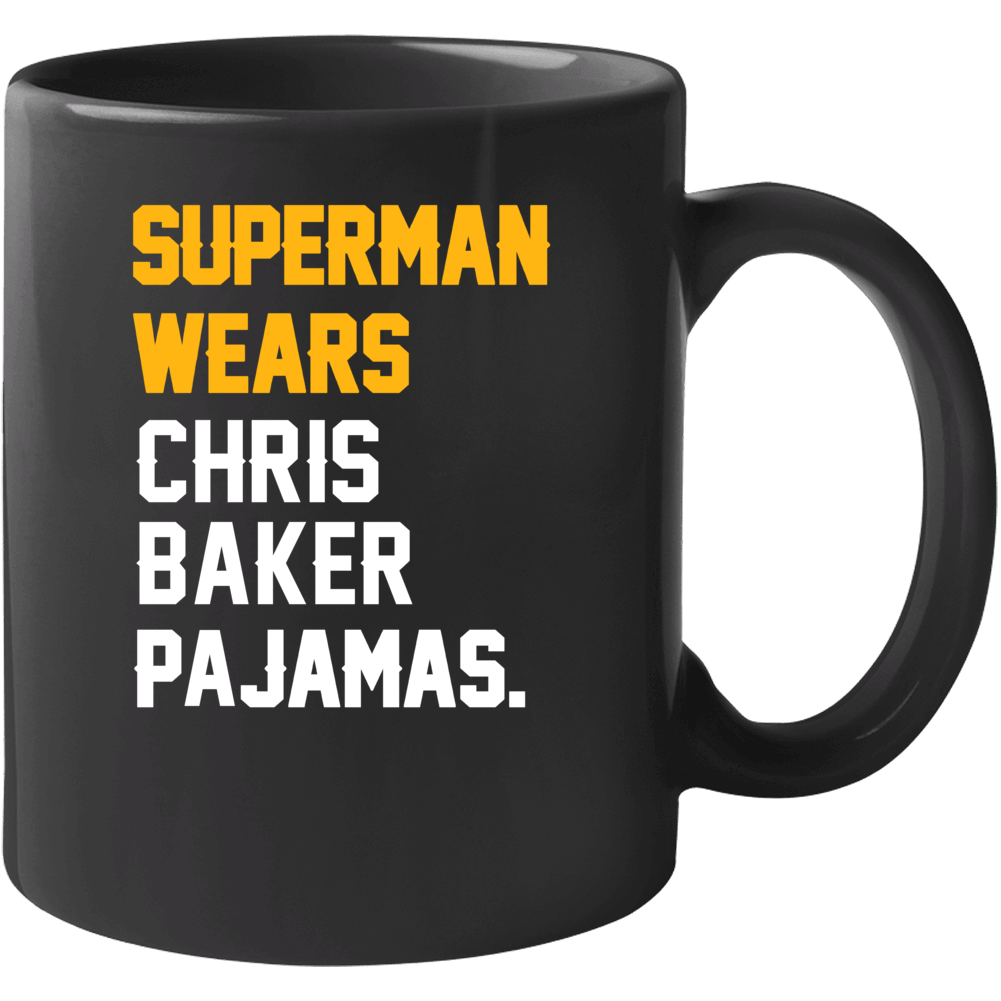 Superman Wears Chris Baker Pajamas Washington Football Player Mug Superman Wears Chris Baker Pajamas Washington Football Player Mug