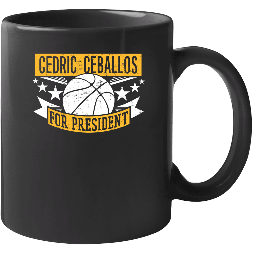 Cedric Ceballos For President Miami Basketball Player Funny Sports Fan Cedric Ceballos For President Miami Basketball Player Funny Sports Fan