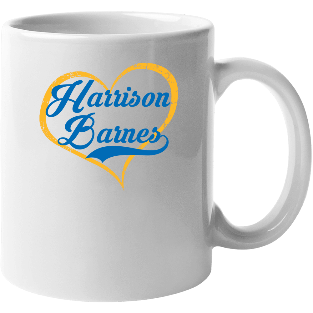 Harrison Barnes Love Heart Fan Golden State Basketball Mug