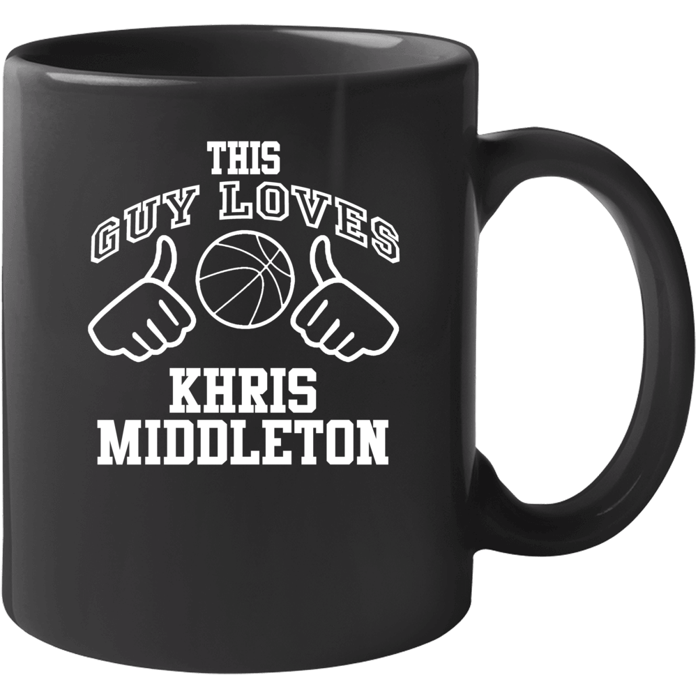 Khris Middleton This Guy Loves Heart Milwaukee Basketball Mug Khris Middleton This Guy Loves Heart Milwaukee Basketball Mug