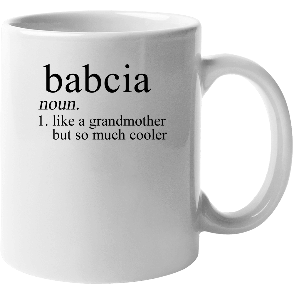 Babcia Noun Language Definition Grandma Grandmother Mother's Day Gift Babcia Noun Language Definition Grandma Grandmother Mother's Day Gift