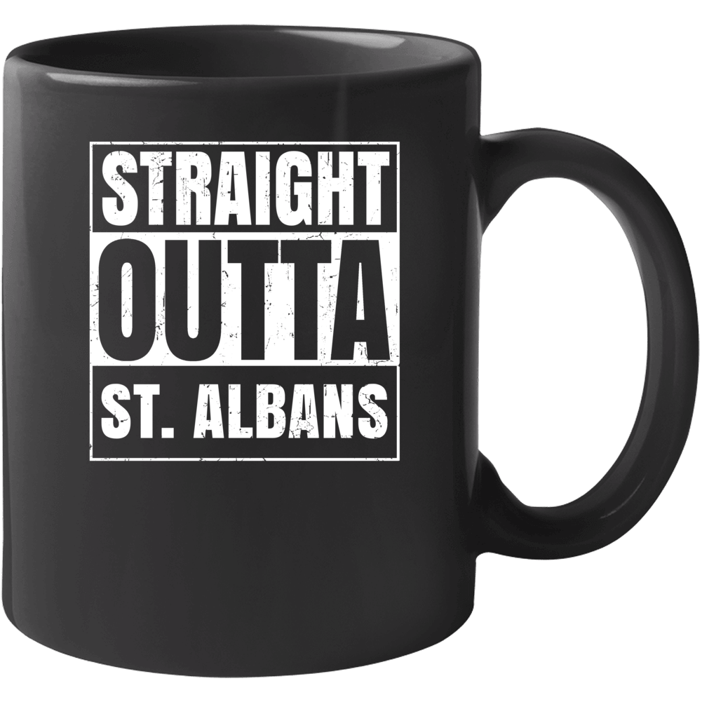 Straight Outta St Albans Vermont Parody Grunge City Father's Day Mug