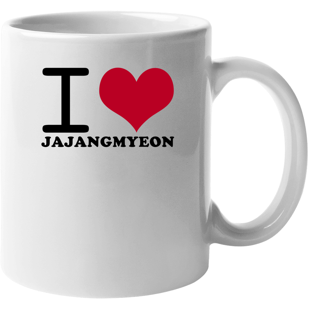 I Love Jajangmyeon Classic Heart Food Lover Mug