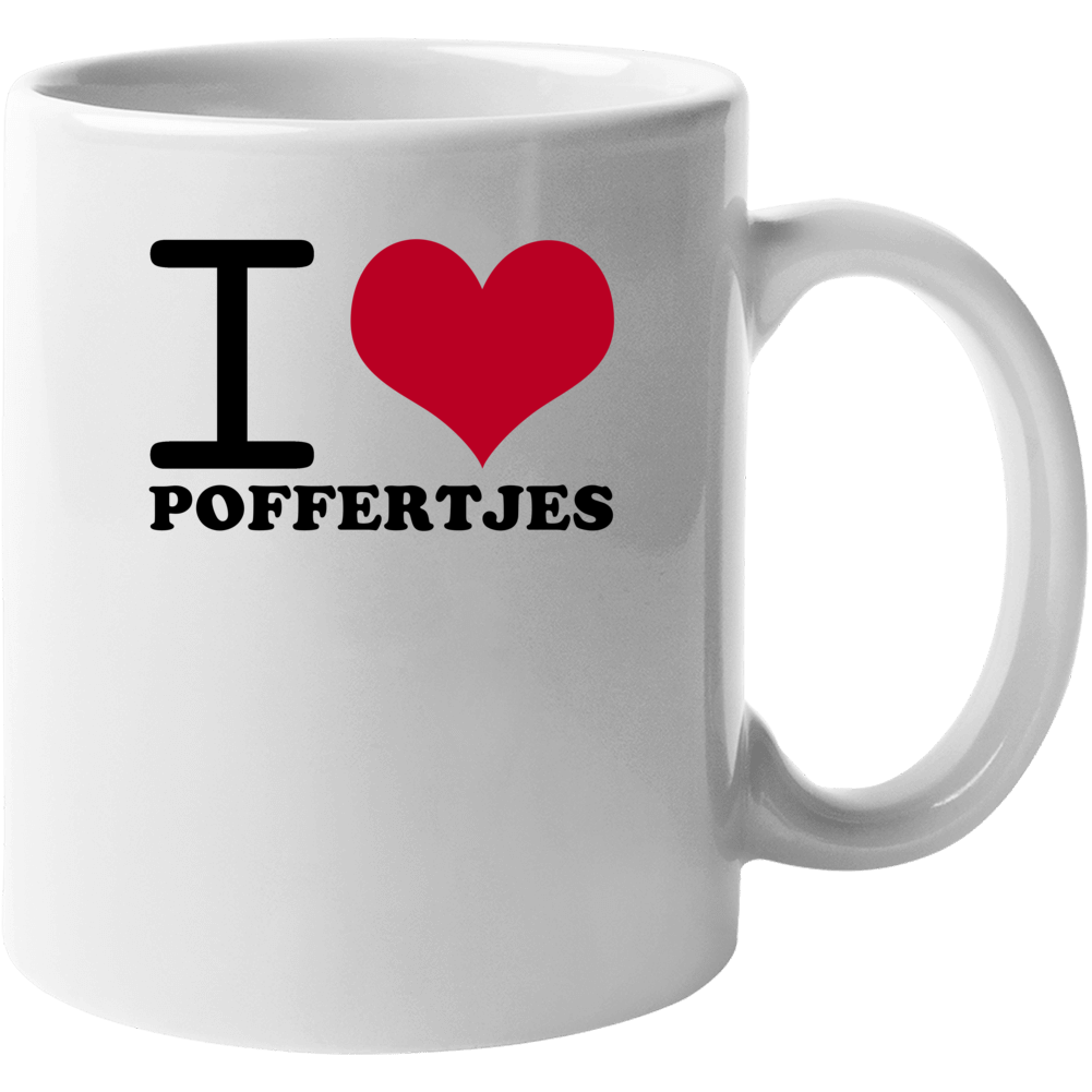 I Love Poffertjes Classic Heart Food Lover Mug