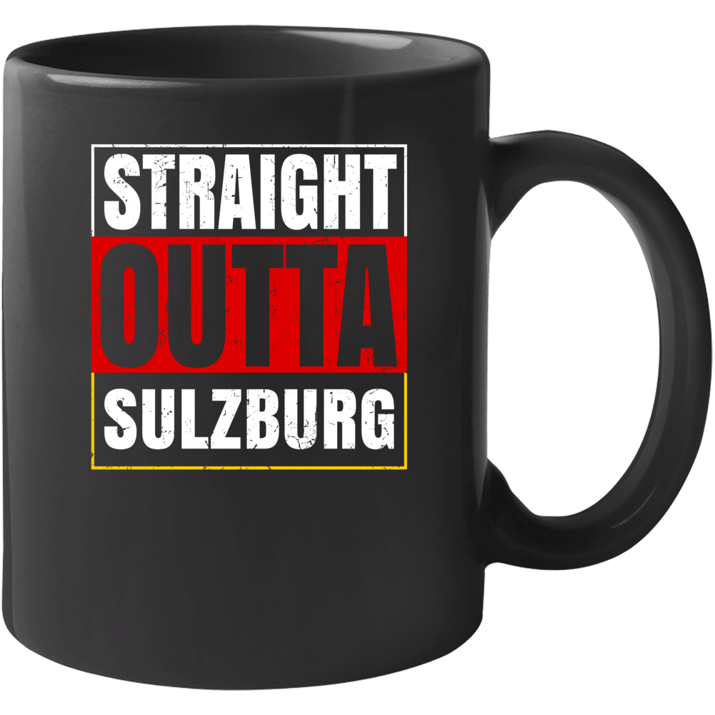Straight Outta Sulzburg German City Germany Grunge Parody Mug