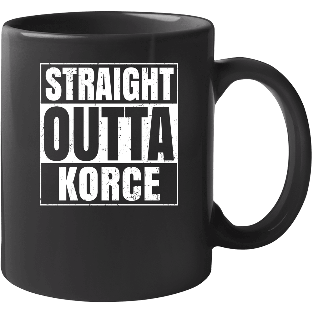 Straight Outta Korce Albania City Compton Parody Mug