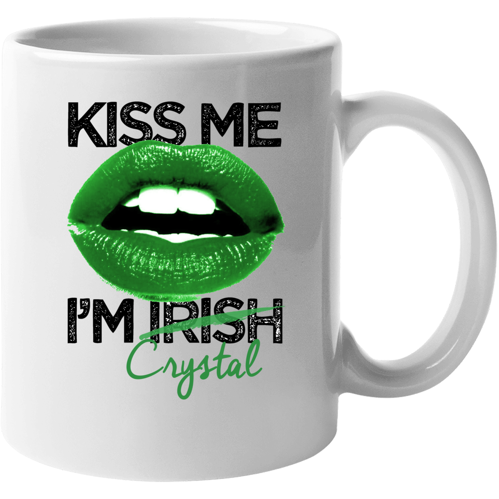 Crystal Kiss Me I'm Irish Custom First Name St Patricks Day Trending L
