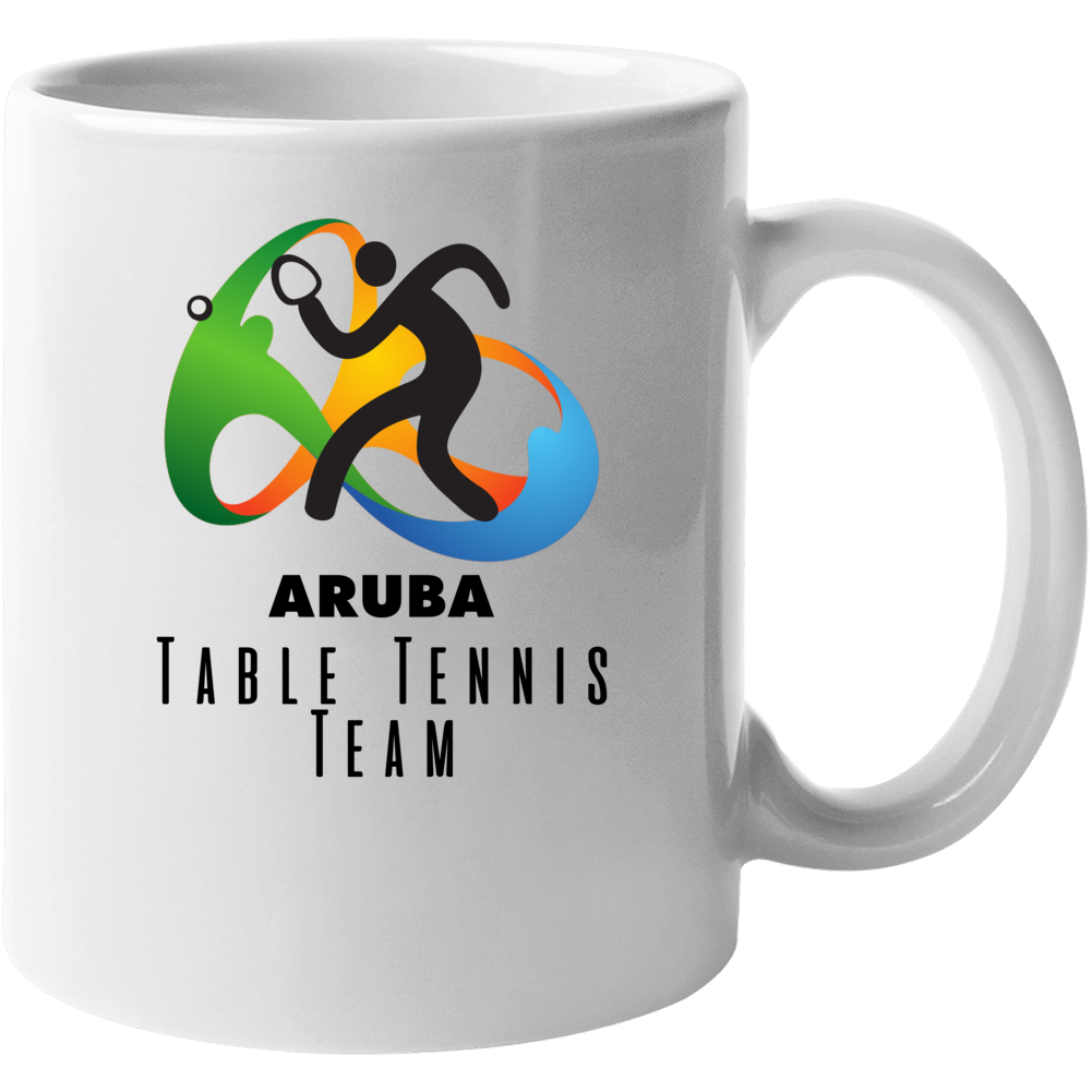 Aruba Table Tennis Team Rio 2016 Olympic Event Logo Mug