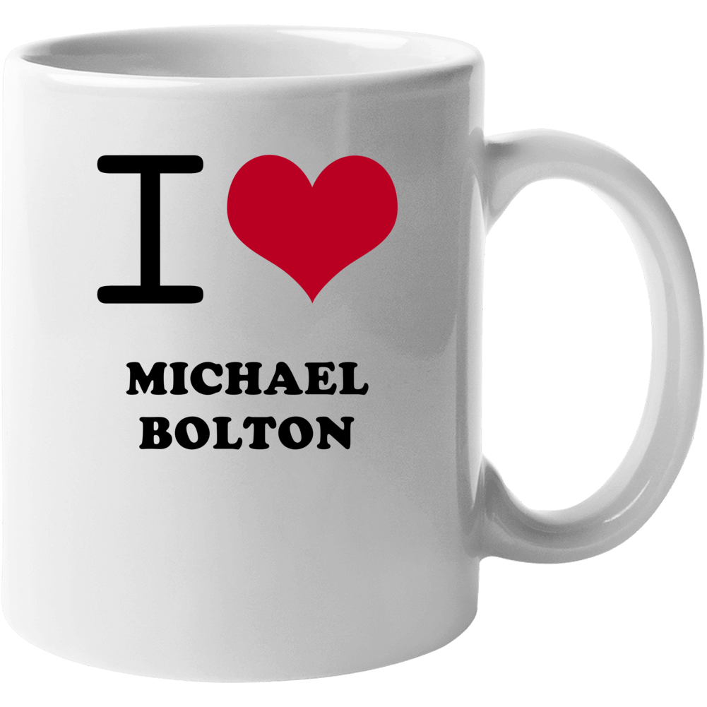 I Heart Michael Bolton Songwriters Hall Of Fame Mug I Heart Michael Bolton Songwriters Hall Of Fame Mug