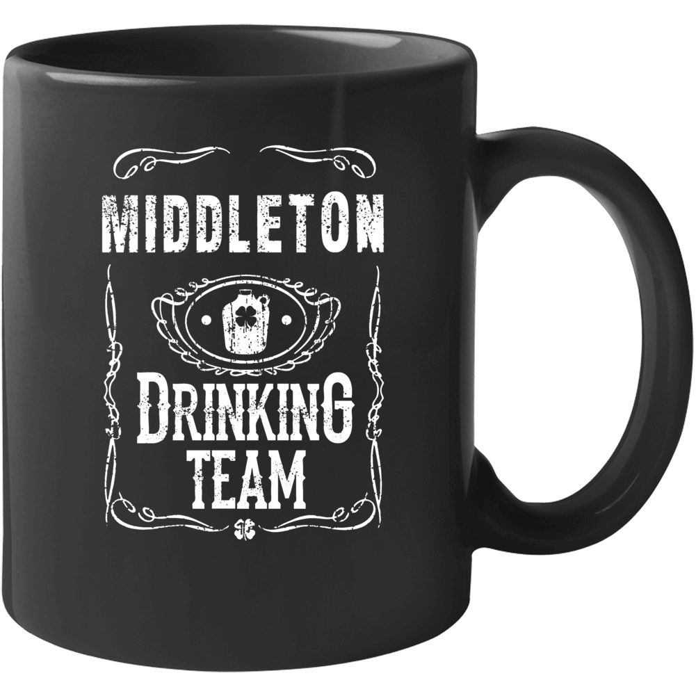 Middleton Irish Drinking Team Whiskey Beer Custom Name St Patricks Day