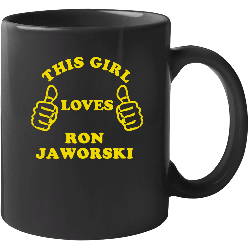 Ron Jaworski This Girl Loves Basketball Hockey Baseball Football Mug