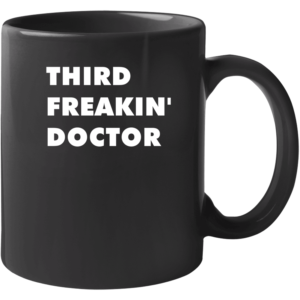 Third Freakin' Doctor Doctor Who Tv Character Mug