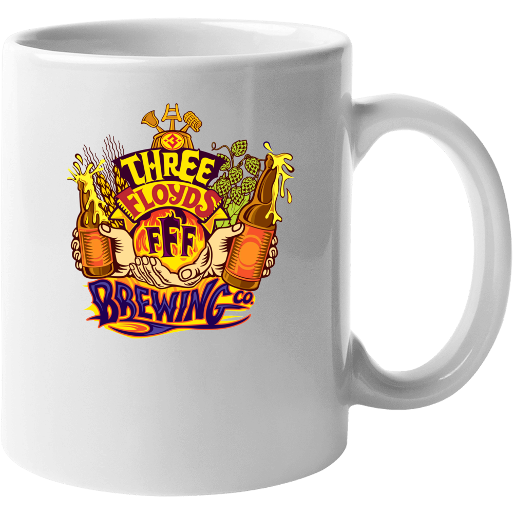 Three Floyds Brewing Company Beer Alcohol Logo Mug