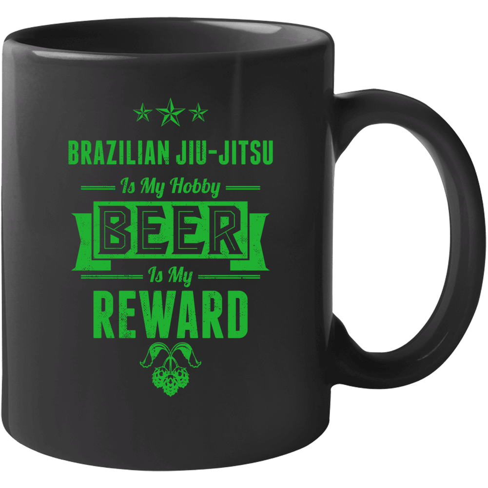 Brazilian Jiu-jitsu My Hobby Beer Reward Funny Sports Drinking Mug Brazilian Jiu-jitsu My Hobby Beer Reward Funny Sports Drinking Mug