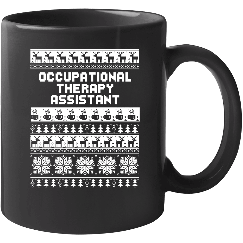Occupational Therapy Assistant Ugly Christmas Sweater Job Work Custom 