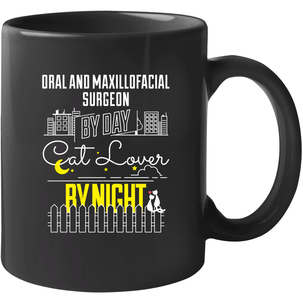 Oral And Maxillofacial Surgeon By Day Cat Lover By Night Custom Pet Jo