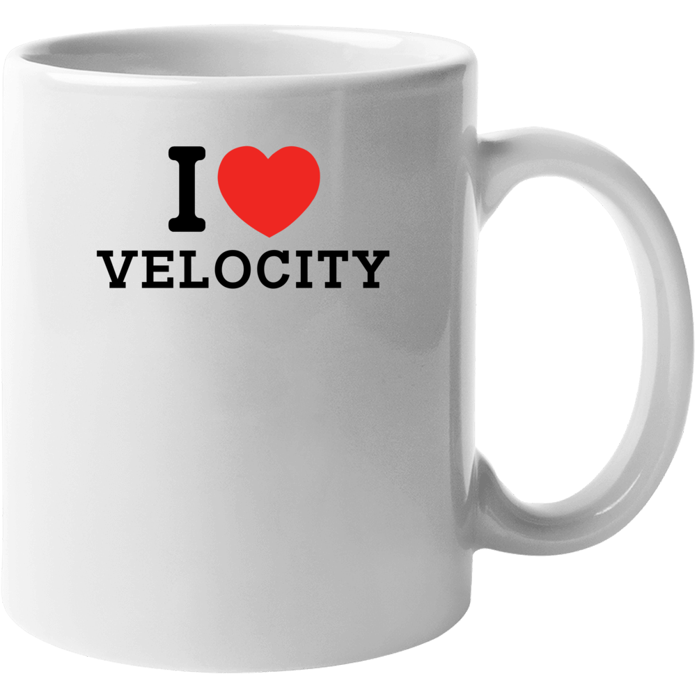 I Heart Velocity Video Game Classic Love Heart Mug