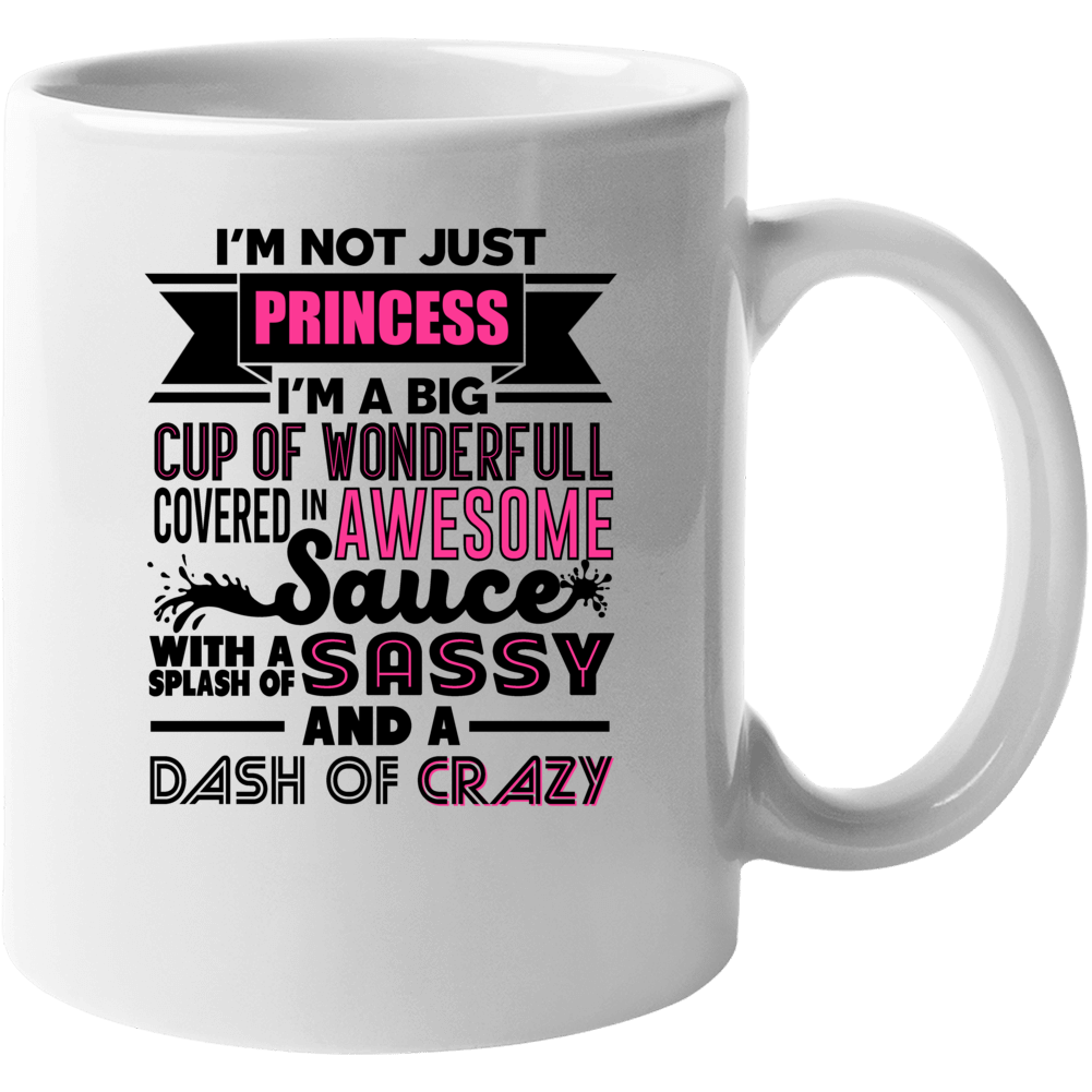Not Just Princess Wonderful Awesome Custom Name Mothers Day Mug Not Just Princess Wonderful Awesome Custom Name Mothers Day Mug