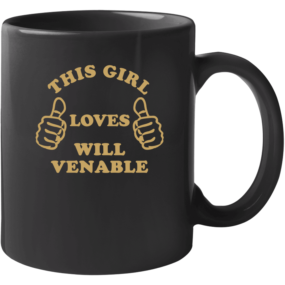 Will Venable This Girl Loves Basketball Hockey Baseball Football Mug