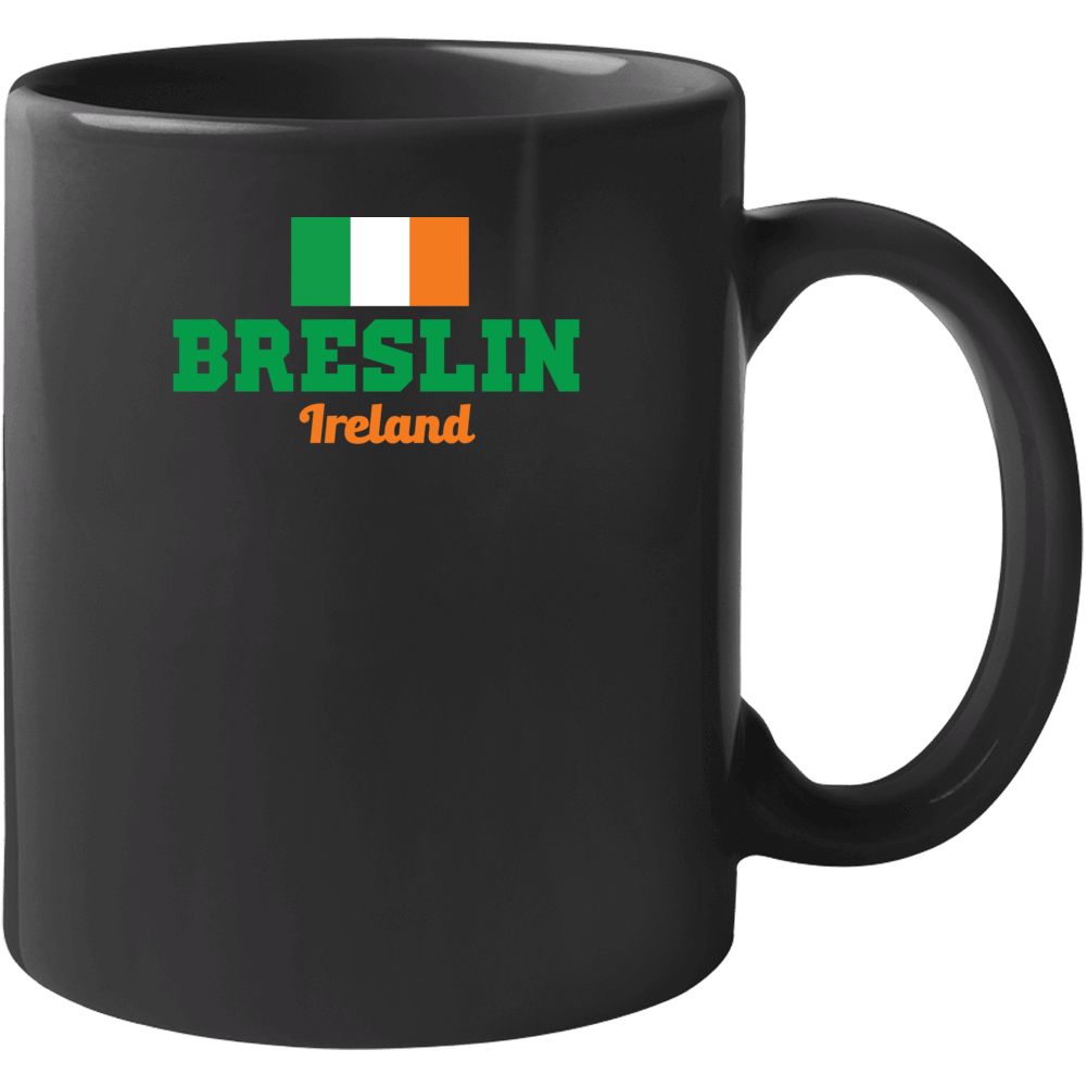 Breslin Ireland Flag Custom Irish Last Name St Patricks Day Mug Breslin Ireland Flag Custom Irish Last Name St Patricks Day Mug