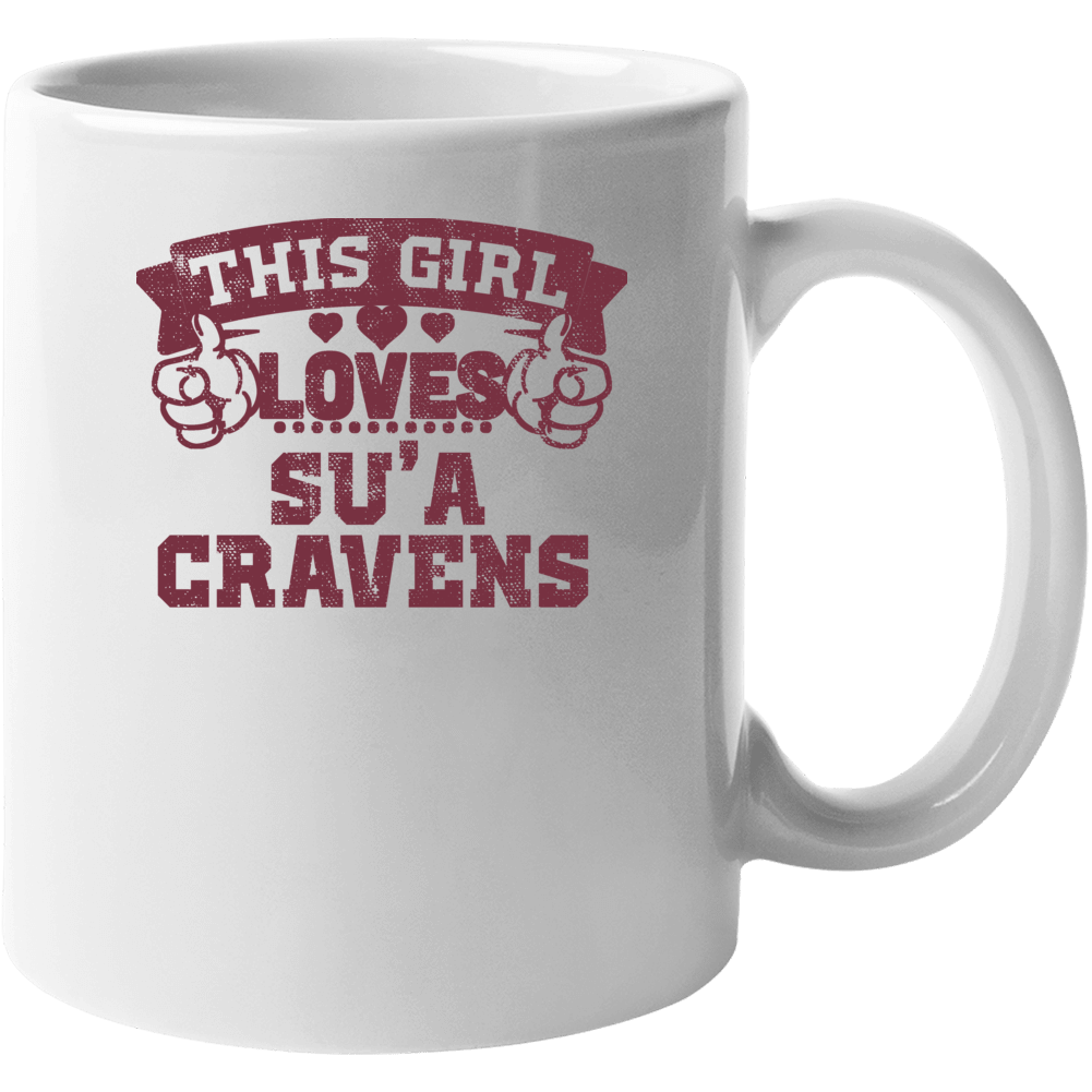 This Girl Loves Su'a Cravens Washington Football Sports Athlete Mug This Girl Loves Su'a Cravens Washington Football Sports Athlete Mug