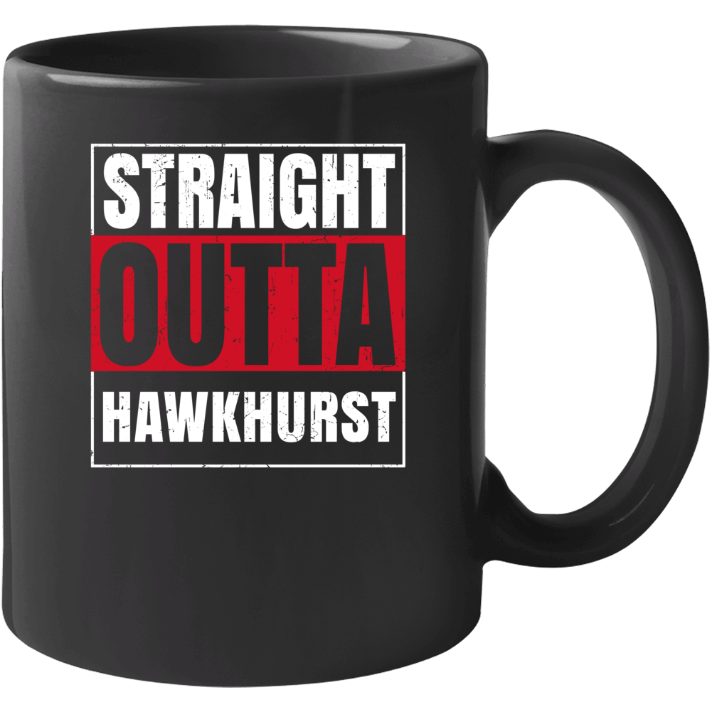 Straight Outta Hawkhurst England City Grunge Parody Mug Straight Outta Hawkhurst England City Grunge Parody Mug