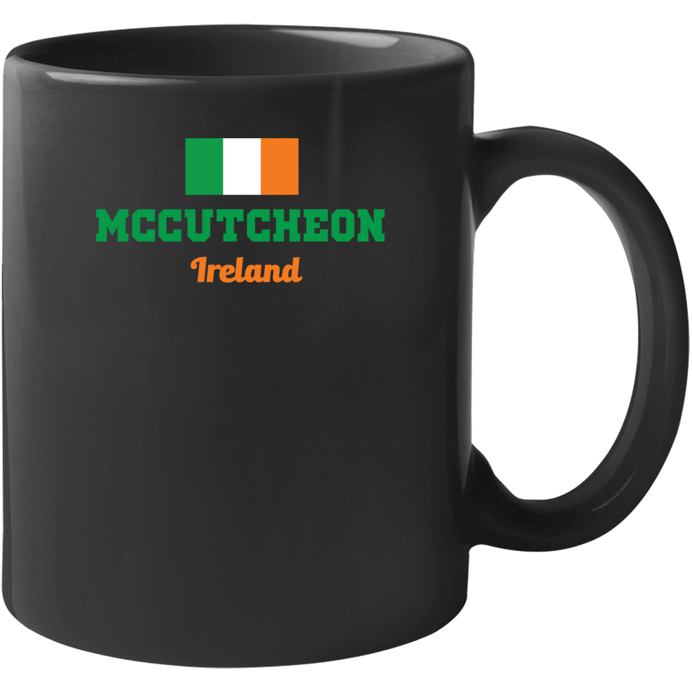 Mccutcheon Ireland Flag Custom Irish Last Name St Patricks Day Mug