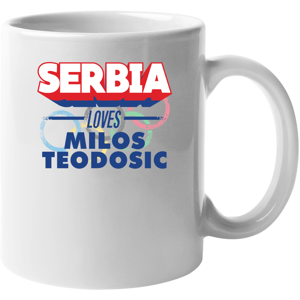 Serbia Loves Milos Teodosic Serbia Basketball Rio Olympics Mug Serbia Loves Milos Teodosic Serbia Basketball Rio Olympics Mug