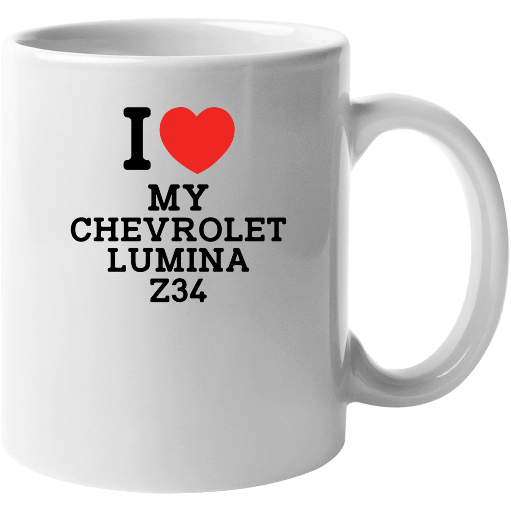I Love My Chevrolet Lumina Z34 Car Enthusiast Mug I Love My Chevrolet Lumina Z34 Car Enthusiast Mug