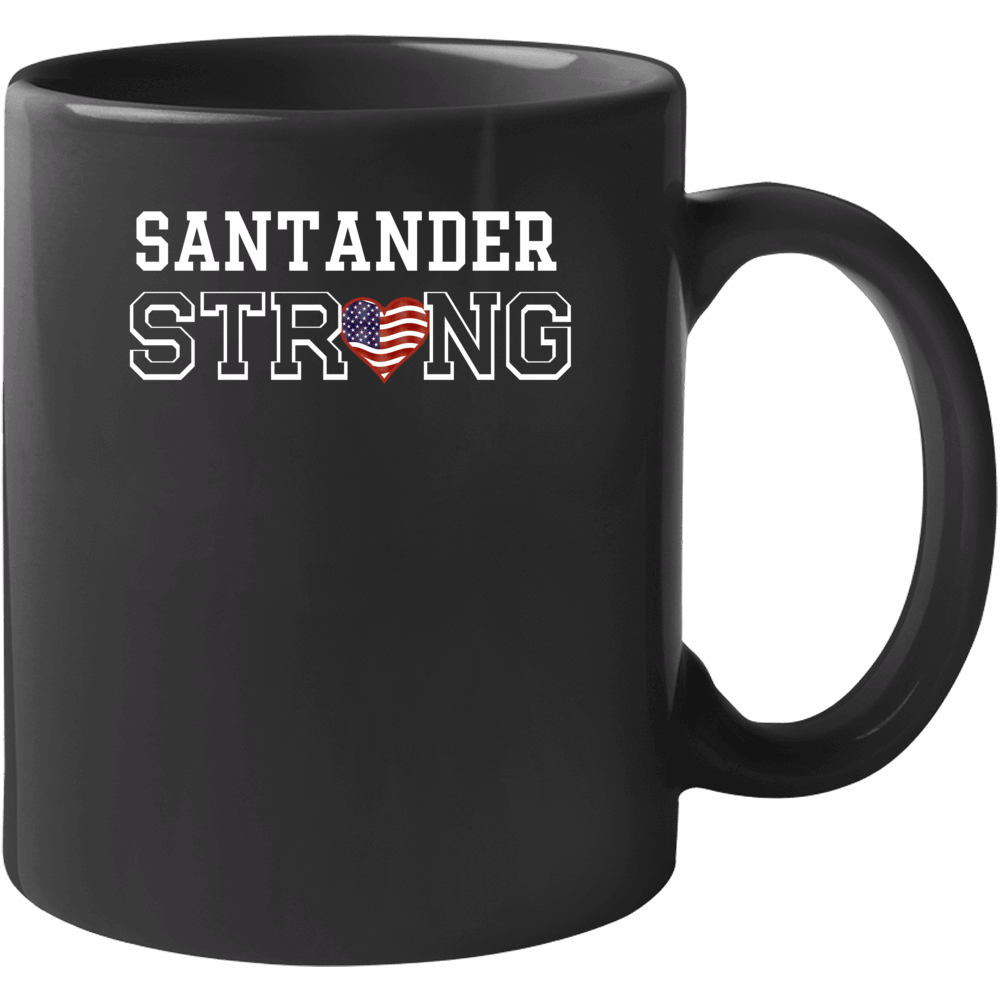 Santander Strong American Pride Family Last Name Cool Mug