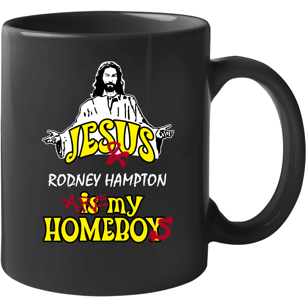 Rodney Hampton Football Sports New York Buffalo Jesus Homeboys Mug