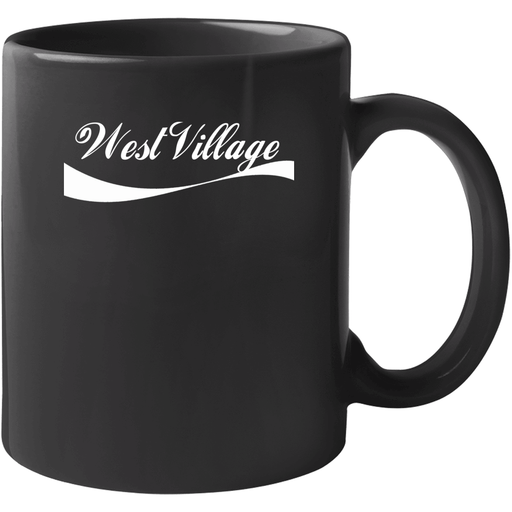 West Village Usa Cola Parody Mug West Village Usa Cola Parody Mug