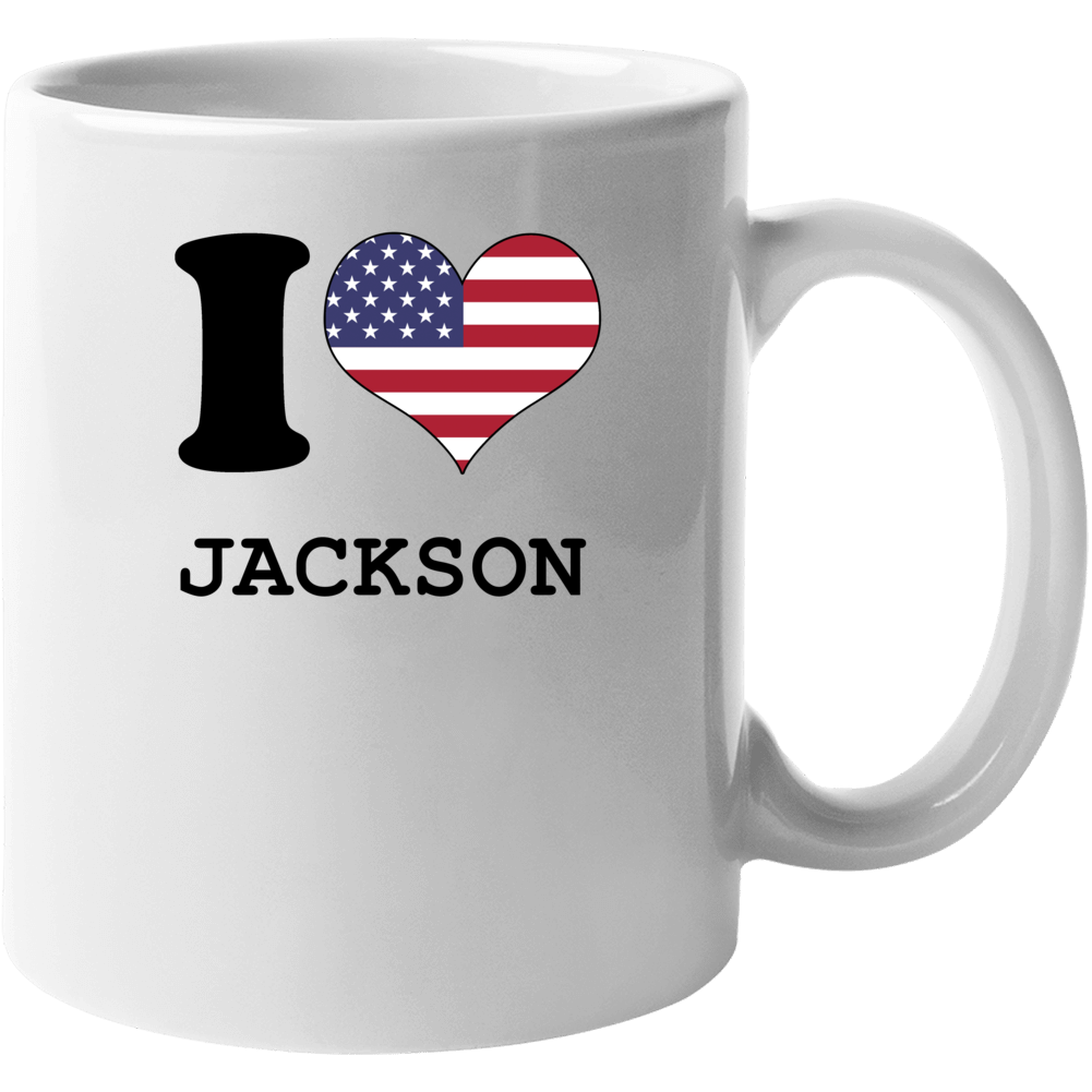 Jackson North Carolina I Heart Love Usa Mug Jackson North Carolina I Heart Love Usa Mug